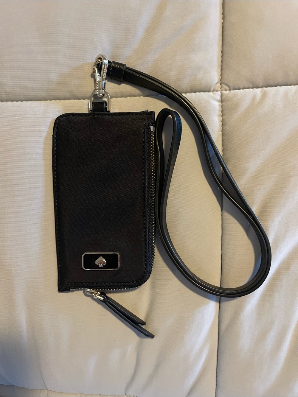 kate spade Black card holder lanyard